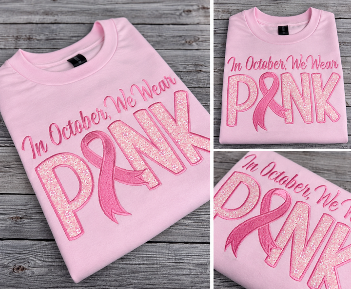 In October, We Wear Pink Tshirt