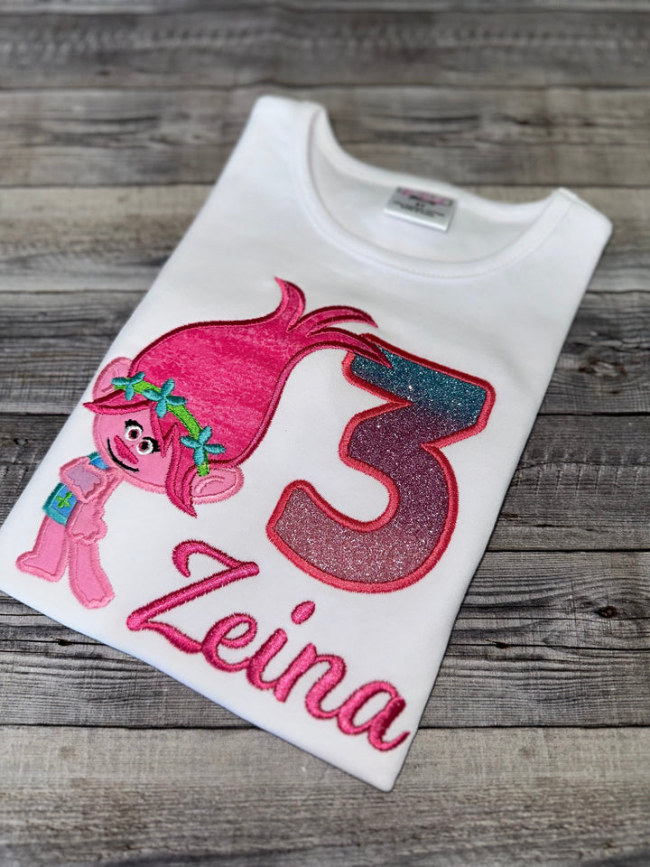 Trolls Birthday outfit for girls Tutu Set – Personalized Girl Birthday Outfit