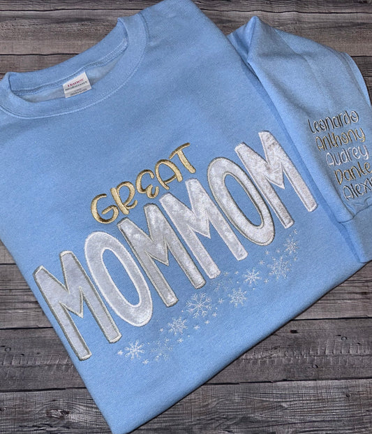 Personalizable Embroidered Mama sweatshirt