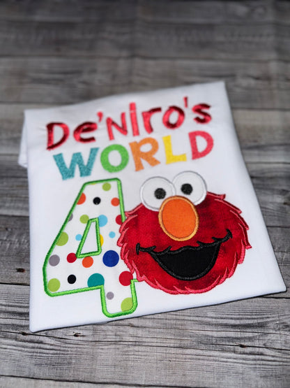 Elmo’s World birthday shirt
