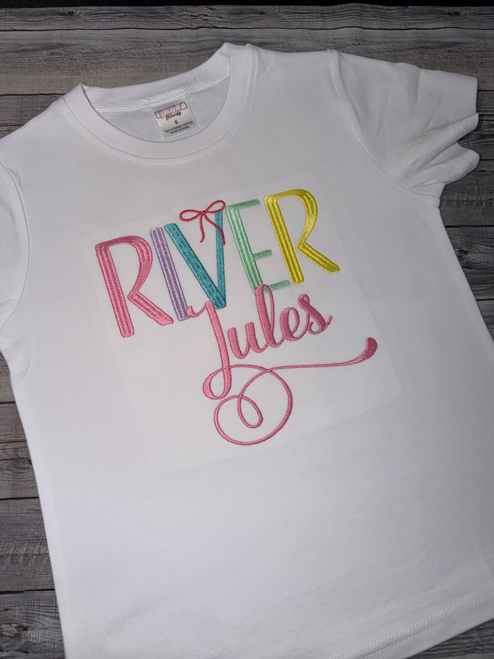 Custom Embroidered Name Shirt