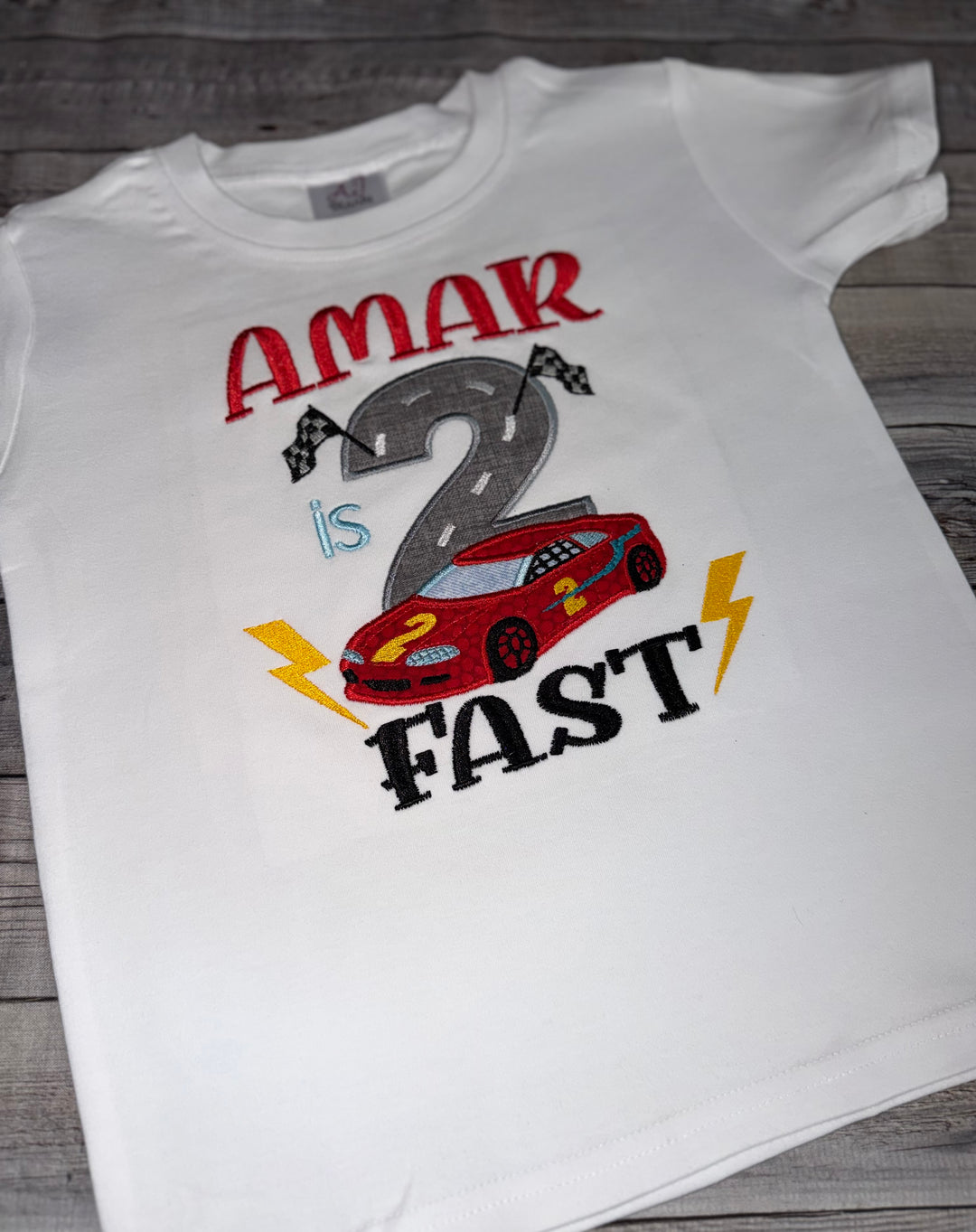 Race Car 2nd Birthday Shirt