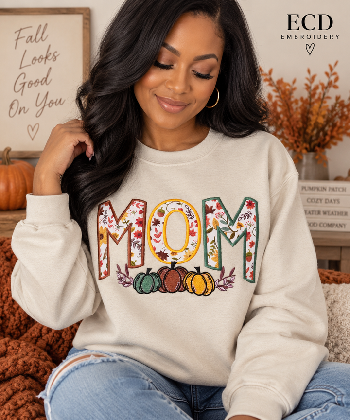 Floral MOM Fall Crewneck