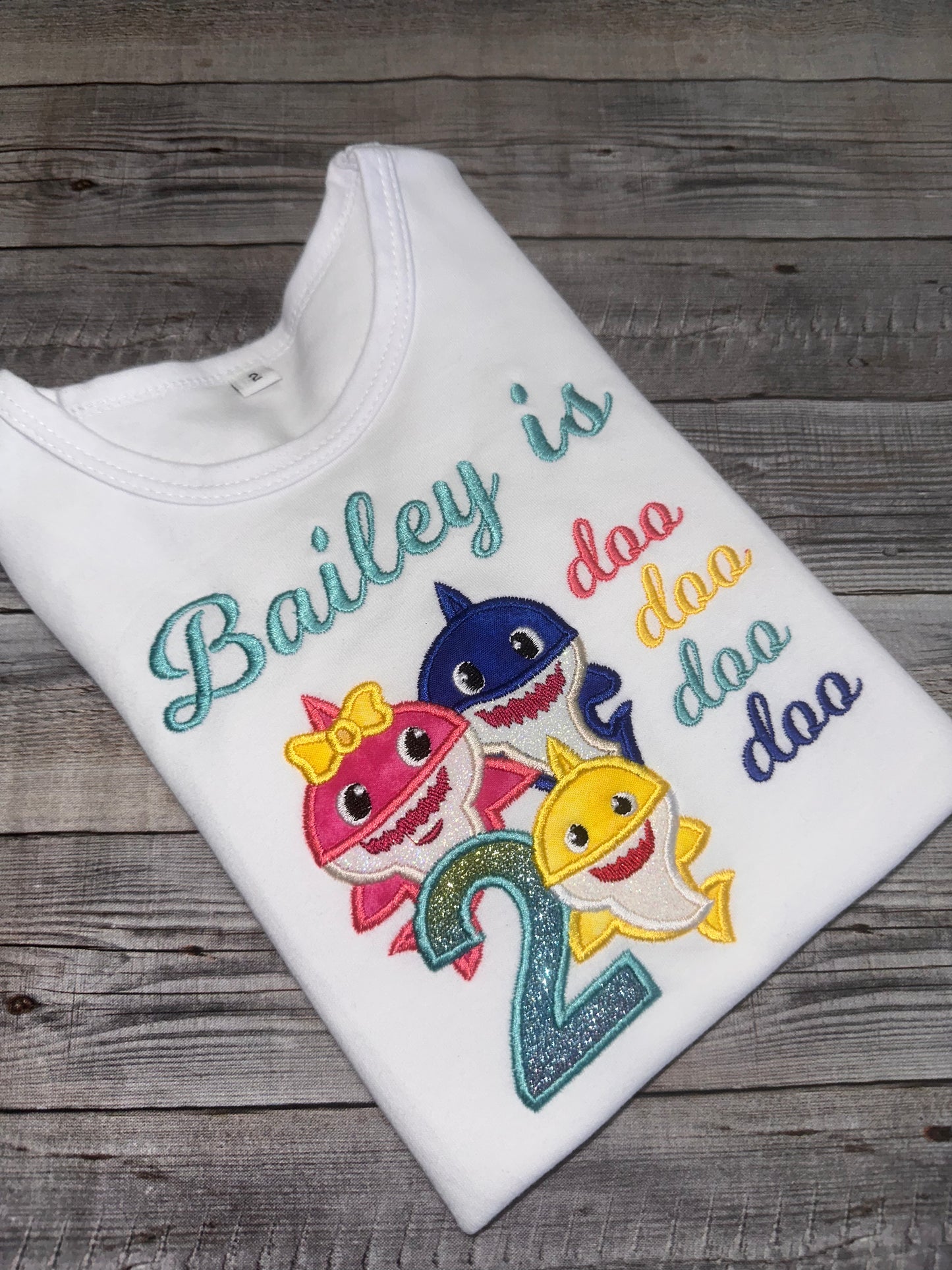 Baby shark family birthday shirt