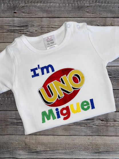 I’m Uno birthday shirt(boy)