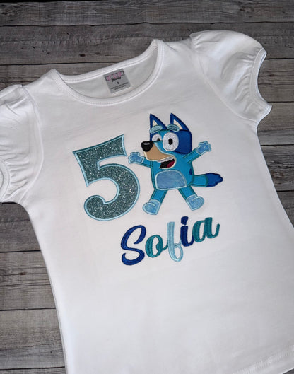 Bluey Inspired Personalized Birthday Shirt | Custom Kids Birthday Shirt