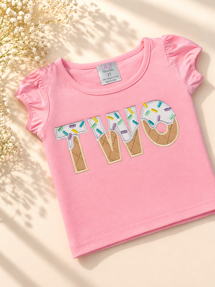 Personalized 2nd Birthday Shirt|Ice Cream theme birthday|Custom 2nd Birthday Ideas