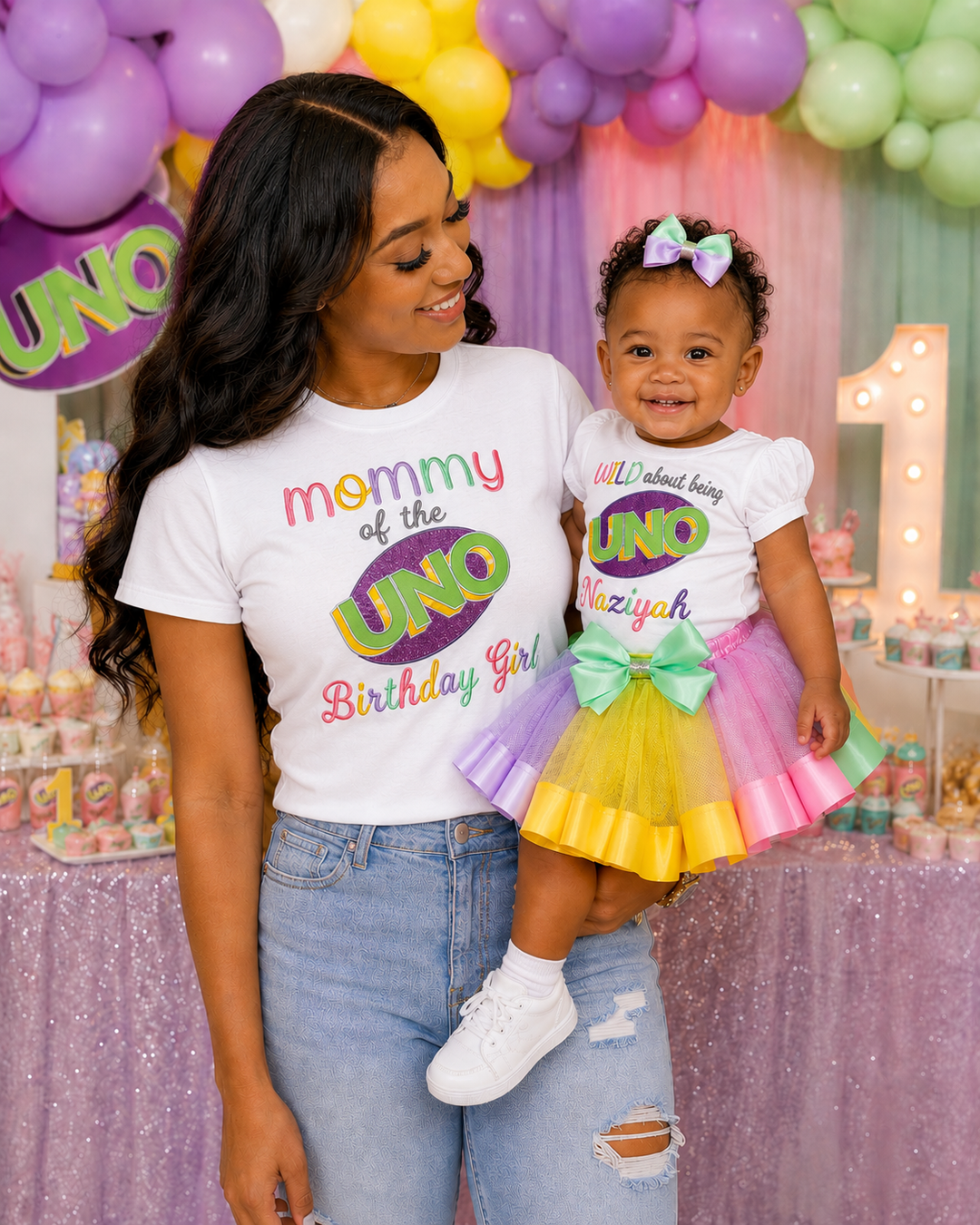 Mommy of the UNO Birthday Girl Shirt