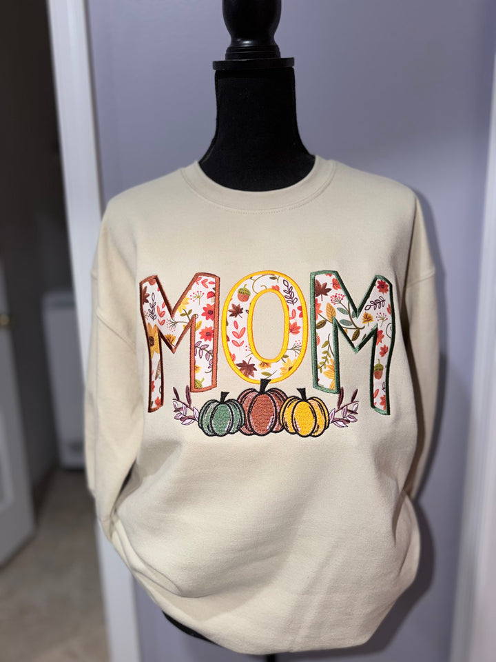 Floral MOM Fall Crewneck