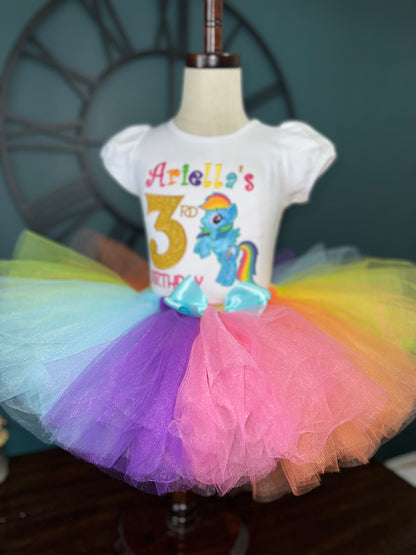 My little pony birthday outfit for girls