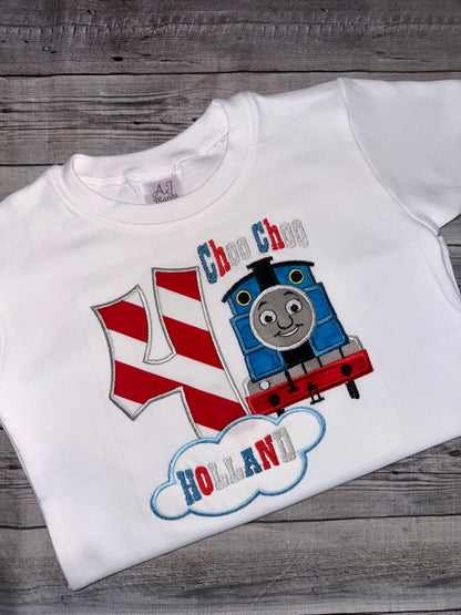 thomas the train birthday shirt