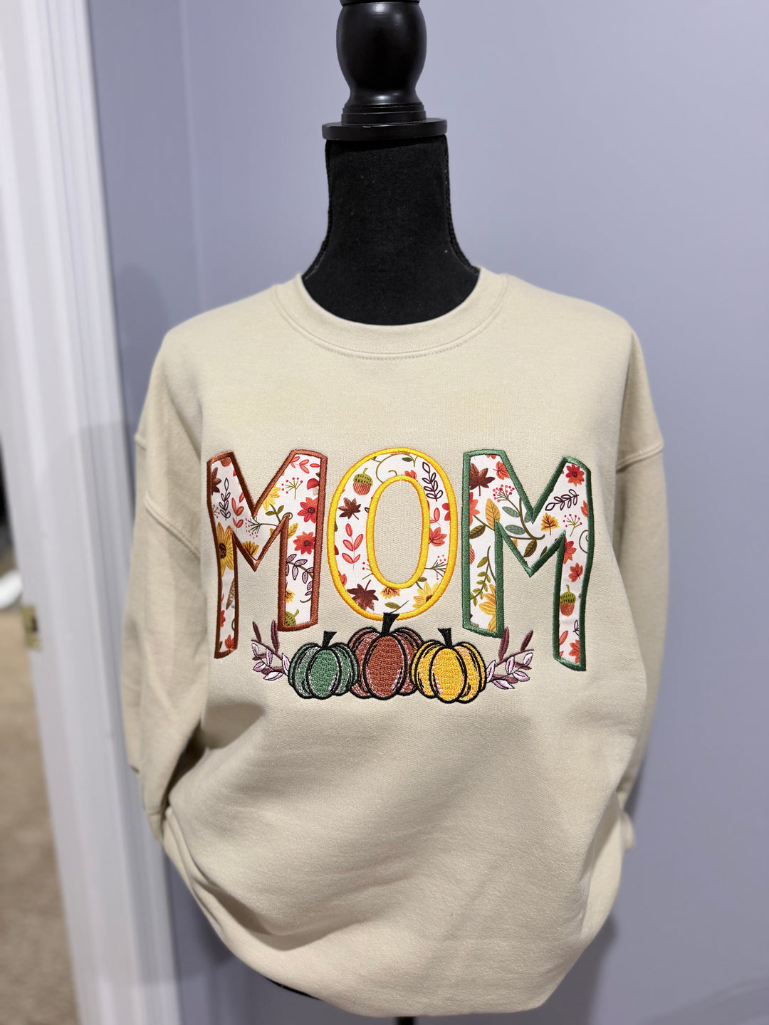 Floral MOM Fall Crewneck