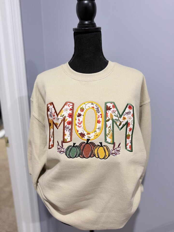 Floral MOM Fall Crewneck