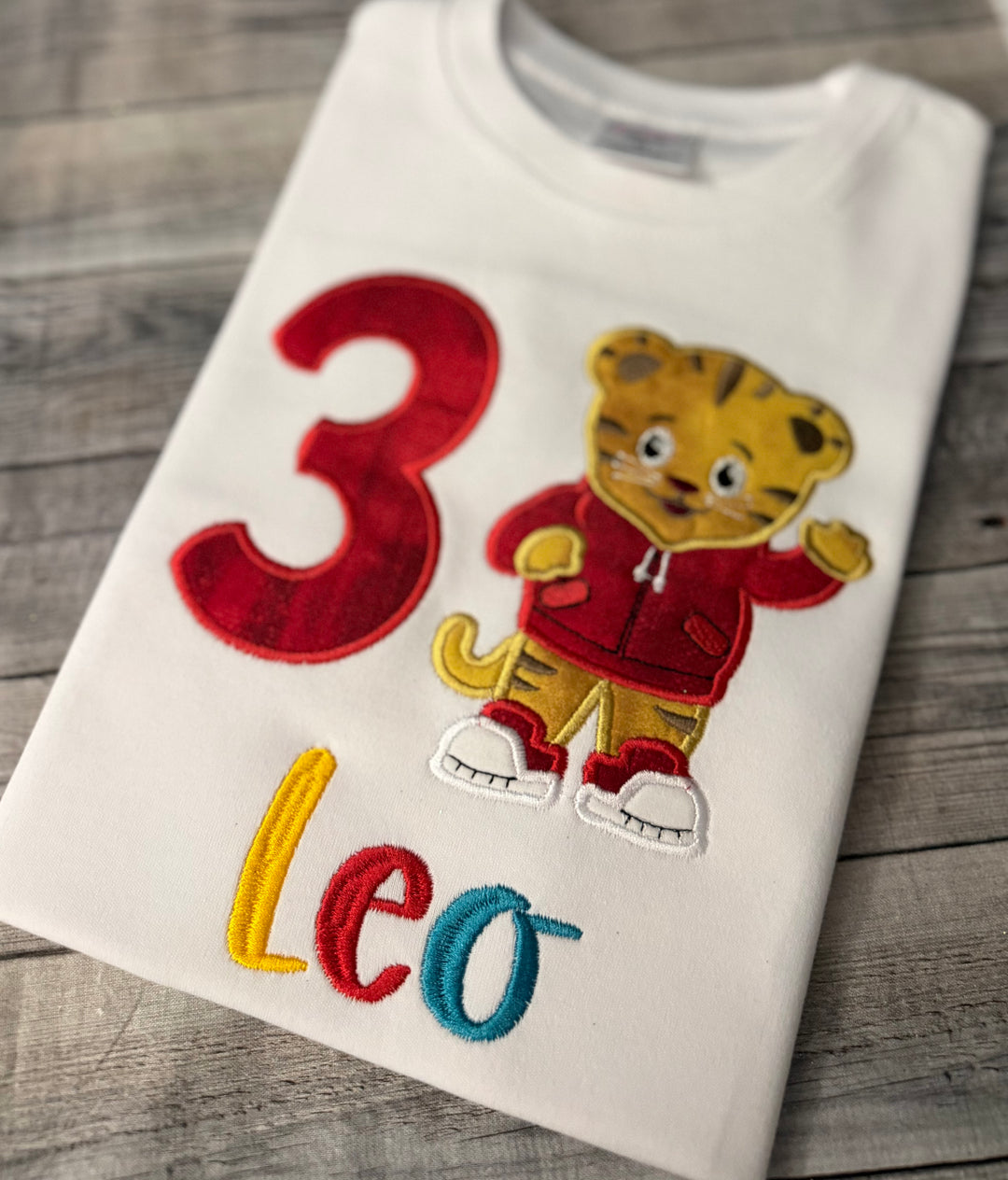 Customized Daniel Tiger Inspired Birthday Shirt – Personalized Toddler Birthday Shirt