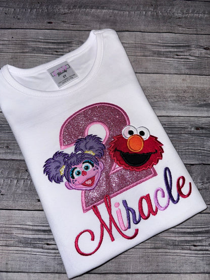 Red monster and fairy birthday set for girls