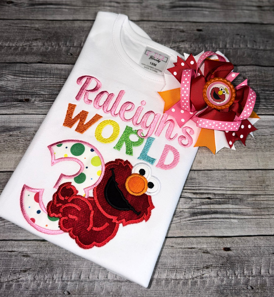 Elmo Boutique Hair Bow