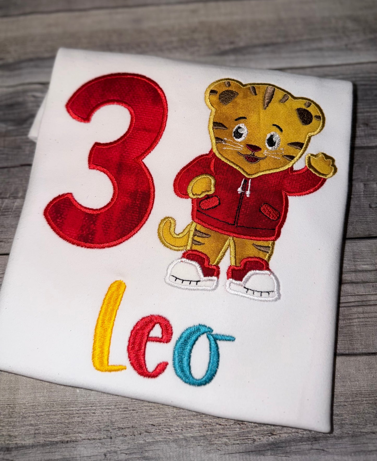 Customized Daniel Tiger Inspired Birthday Shirt – Personalized Toddler Birthday Shirt