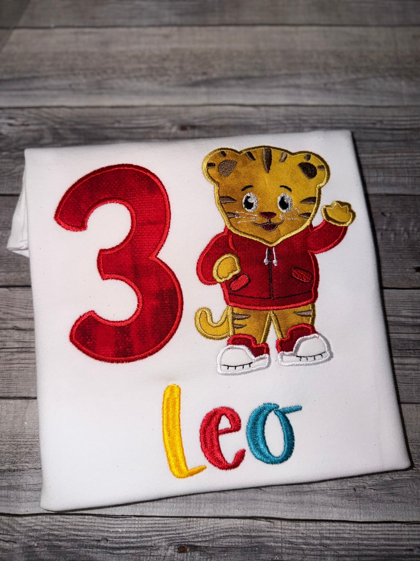 Customized Daniel Tiger Inspired Birthday Shirt – Personalized Toddler Birthday Shirt