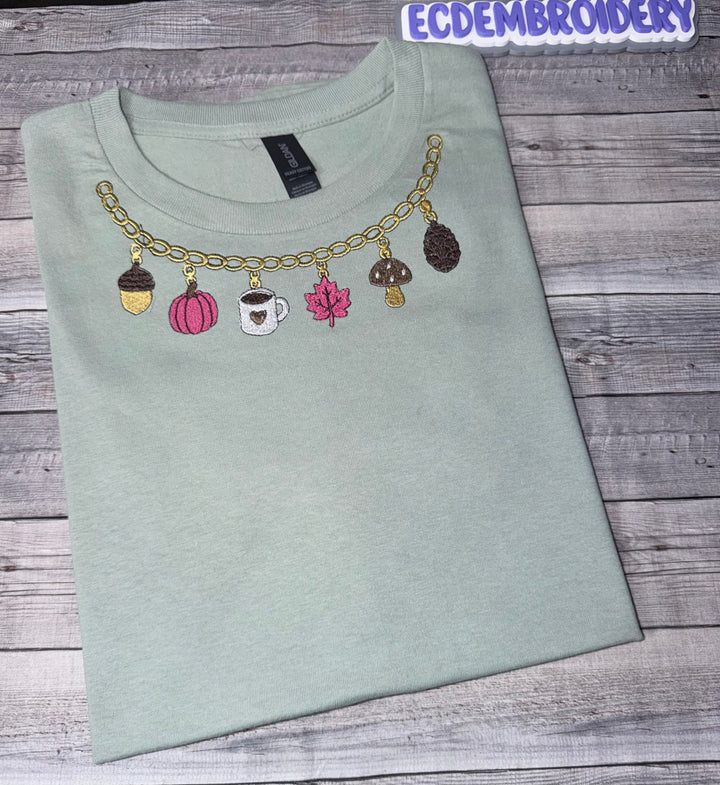 Fall Charm Embroidered Shirt
