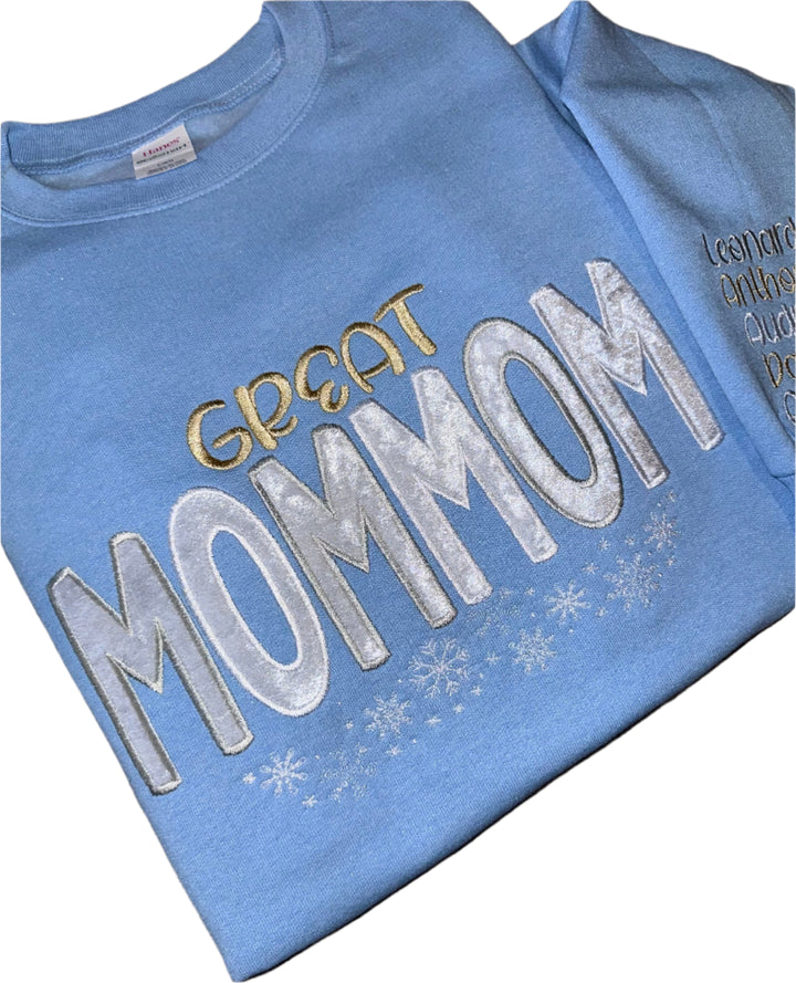 Personalizable Embroidered Mama sweatshirt