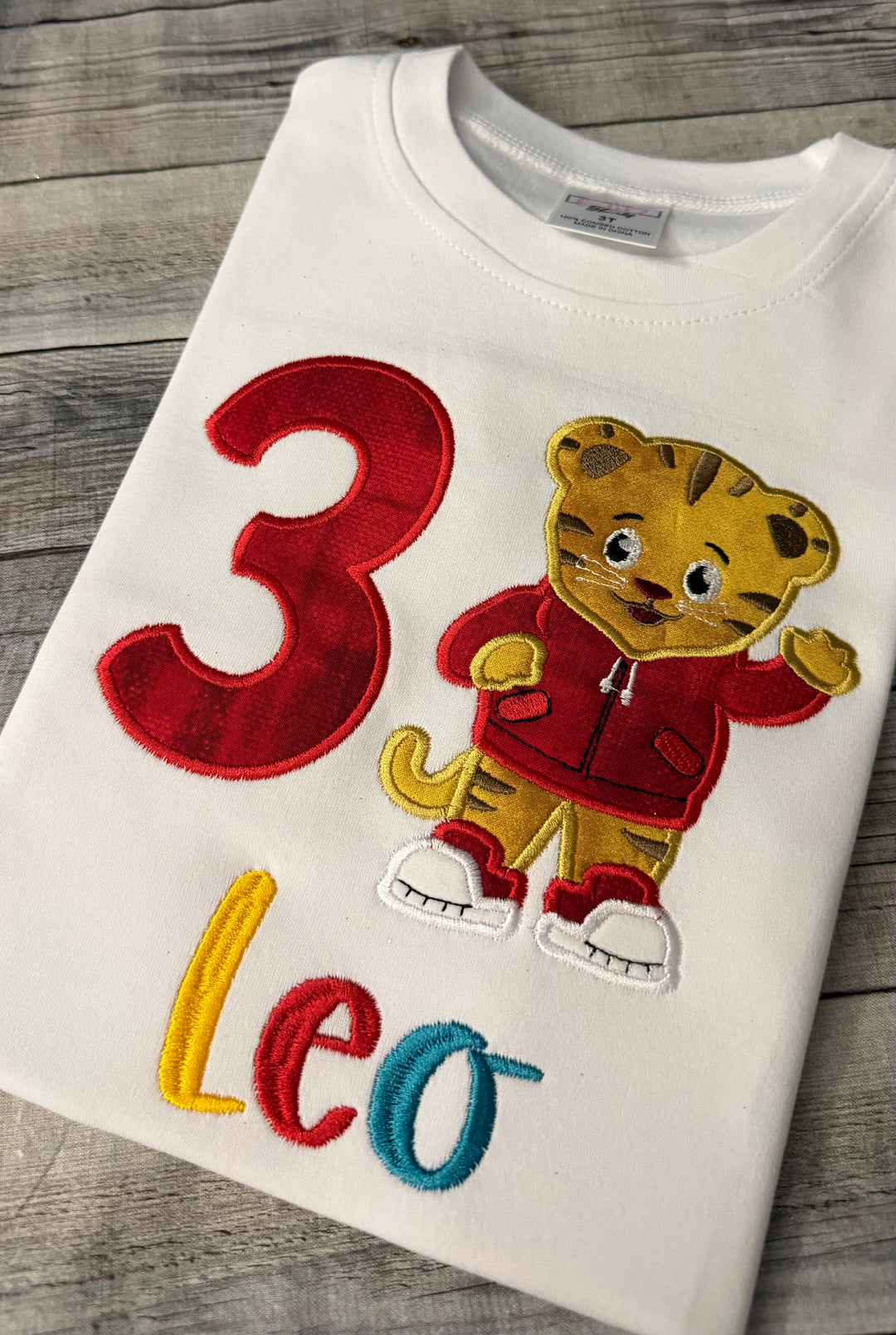 Customized Daniel Tiger Inspired Birthday Shirt – Personalized Toddler Birthday Shirt