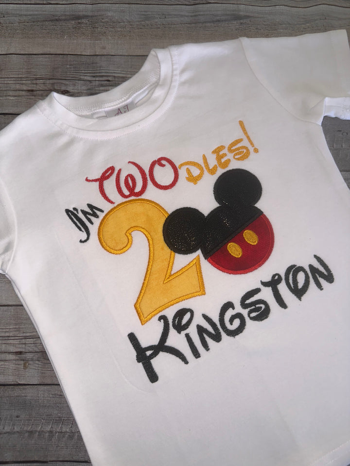 I’m TWOdles Birthday Shirt| Personalized Mickey Birthday Shirt