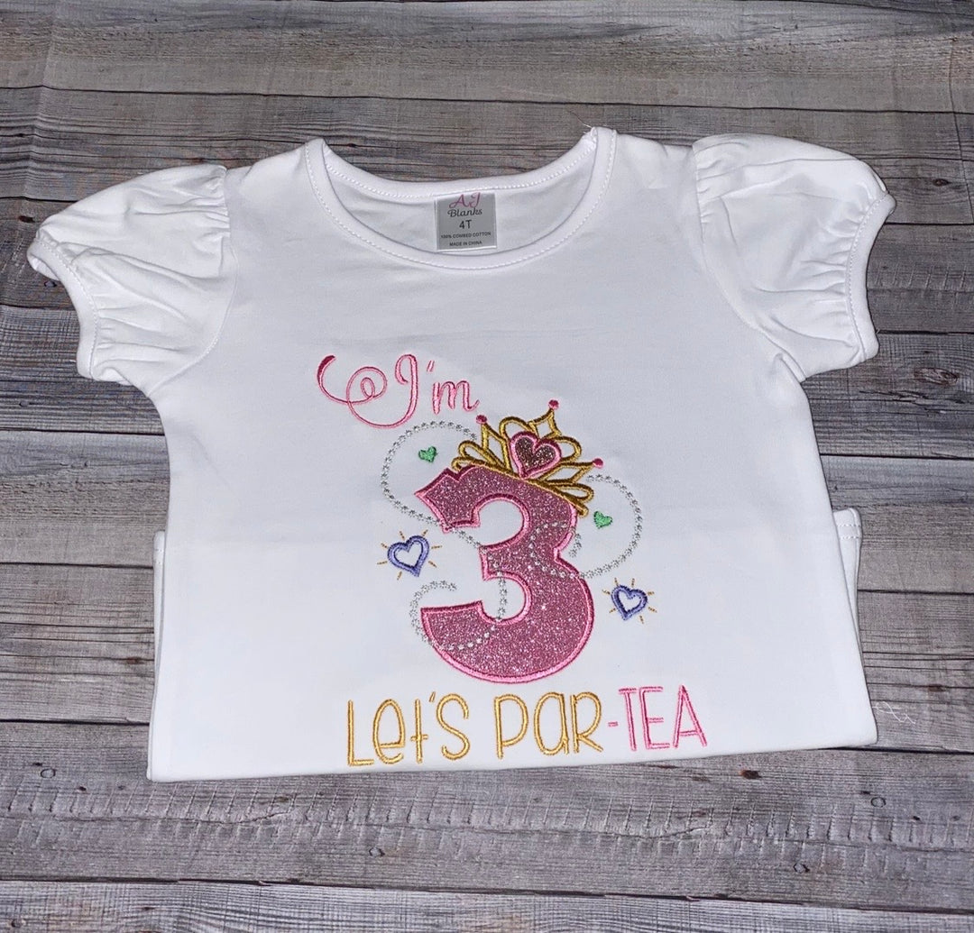 Tea Party 3rd Birthday Outfit