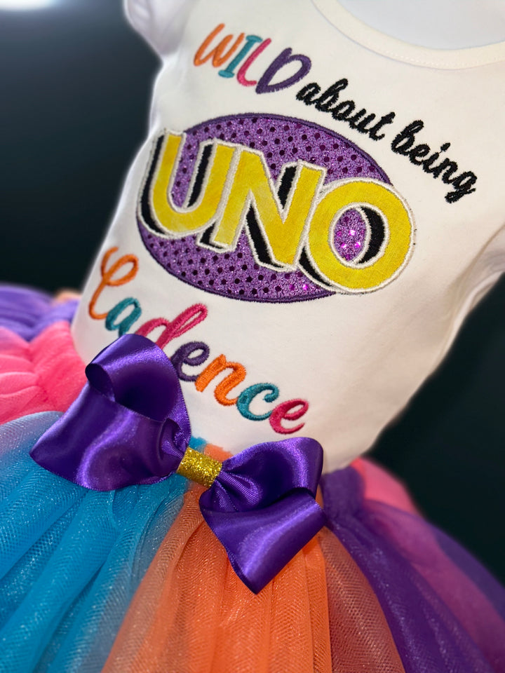 Wild about Uno Birthday Outfit| Uno Flip theme