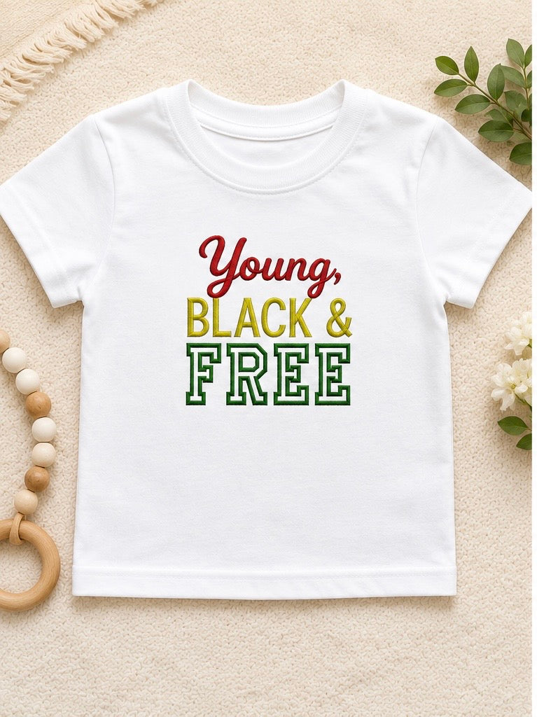 Young, Black &amp; Free Juneteenth shirt
