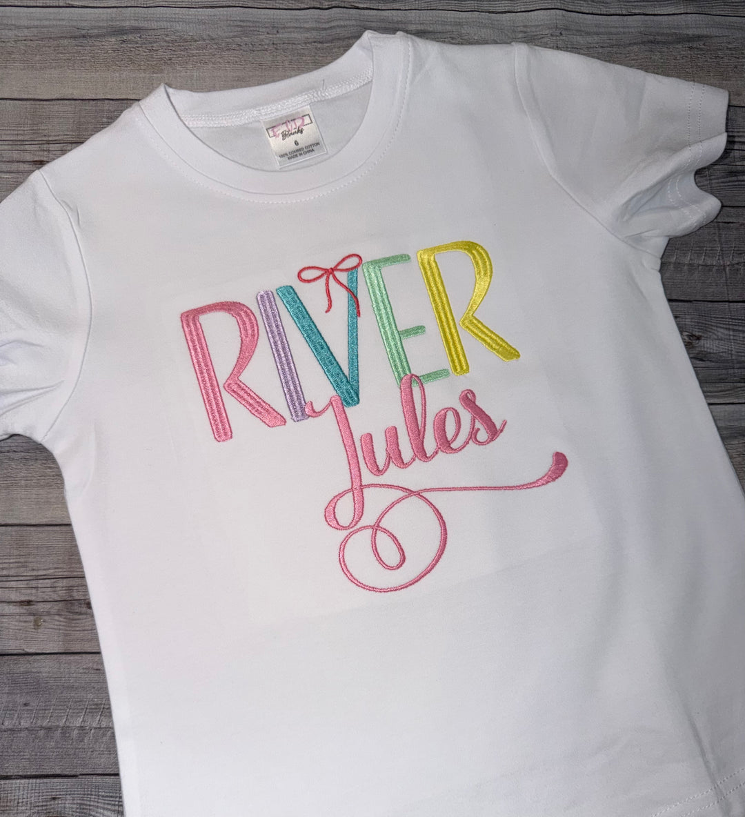 Custom Embroidered Name Shirt