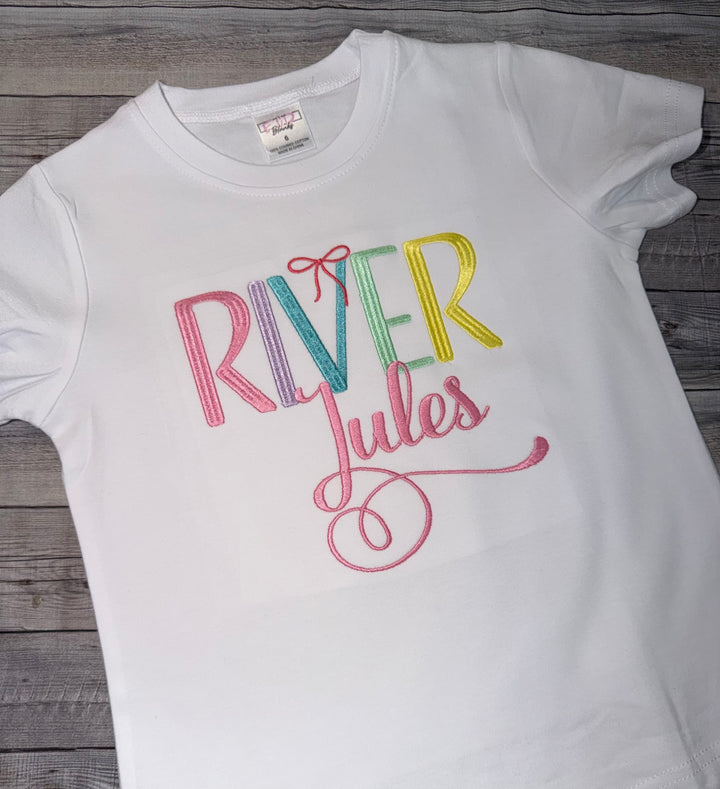 Custom Embroidered Name Shirt