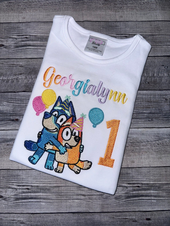 Blue-y and bingo birthday shirt