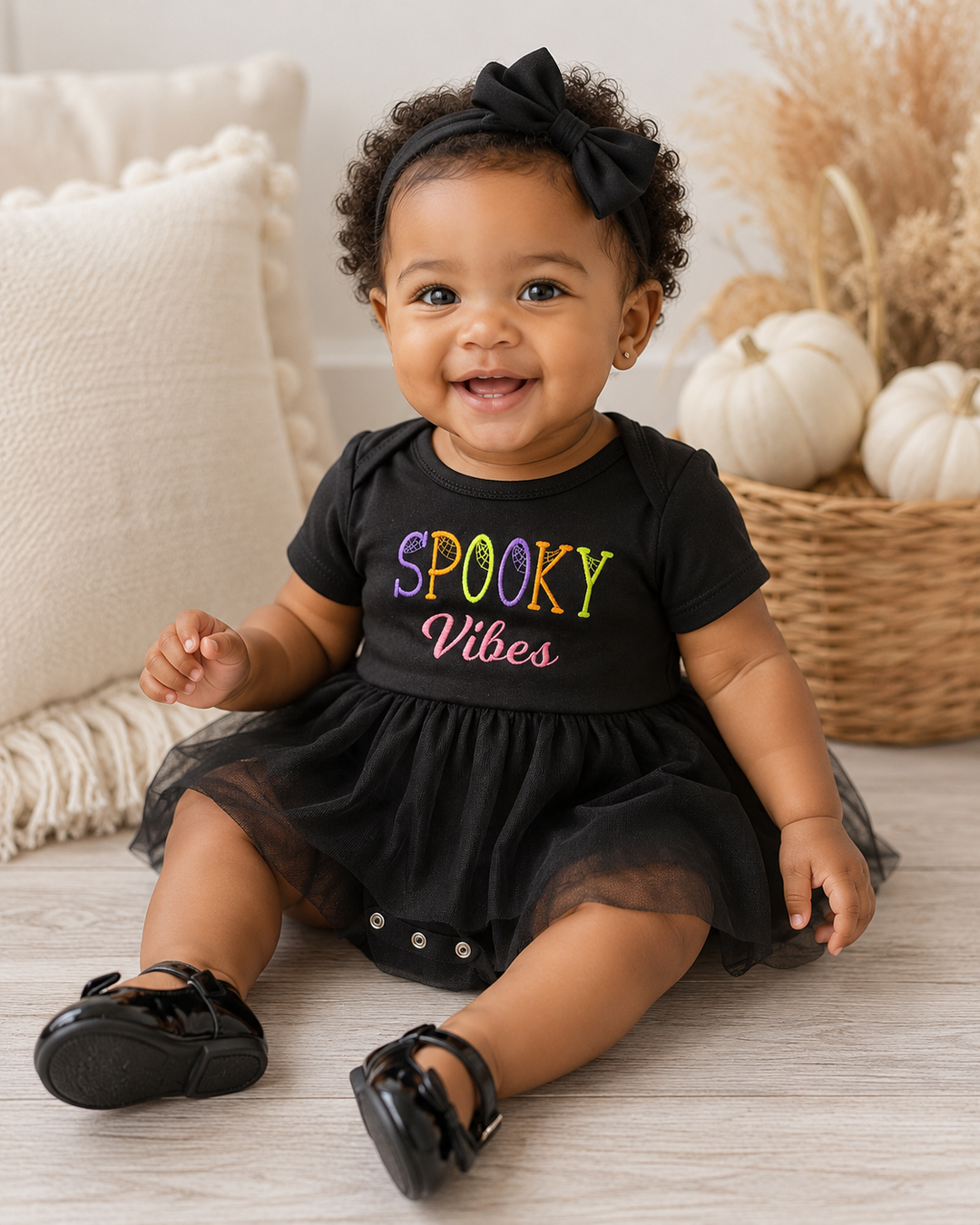 Spooky Vibes Tutu Romper