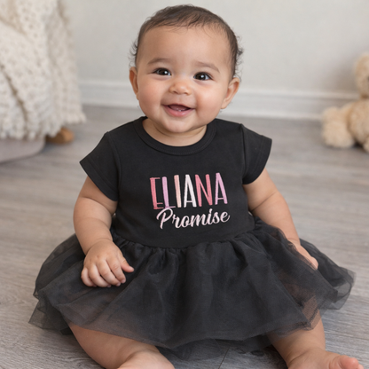 Personalized name shirt Tutu Romper for babies