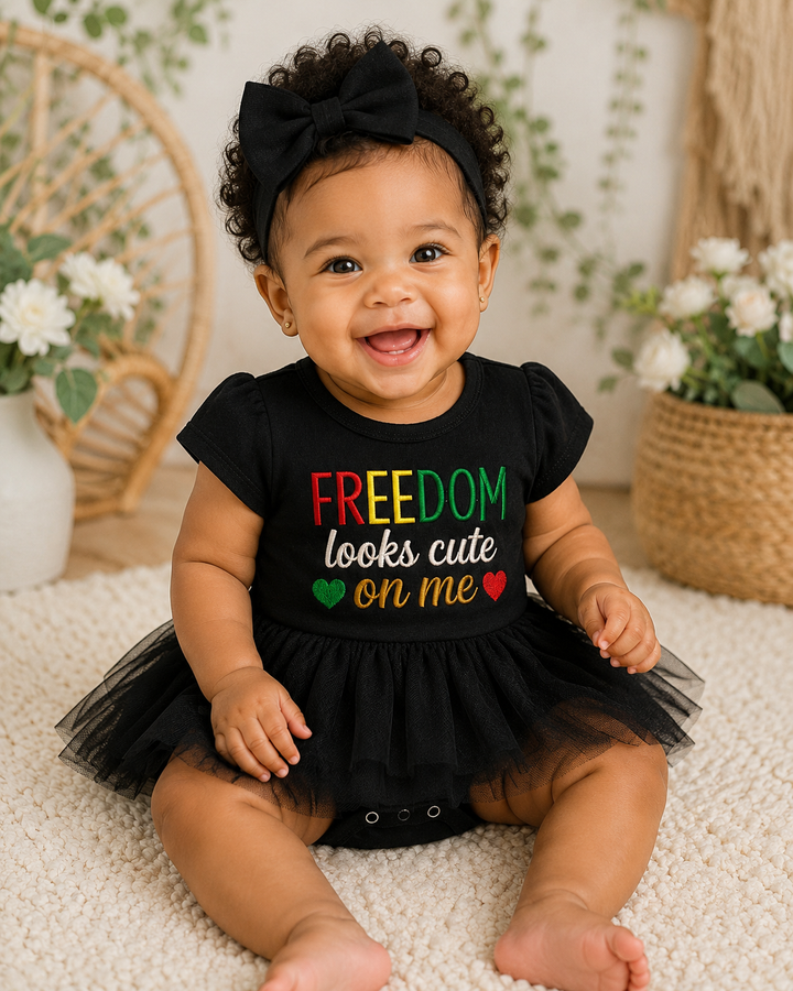 Freedom Looks Cute Juneteenth Romper