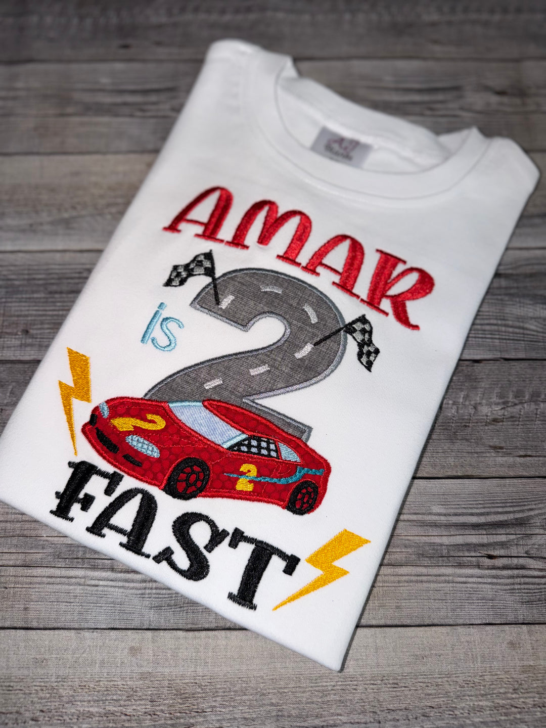 Race Car 2nd Birthday Shirt