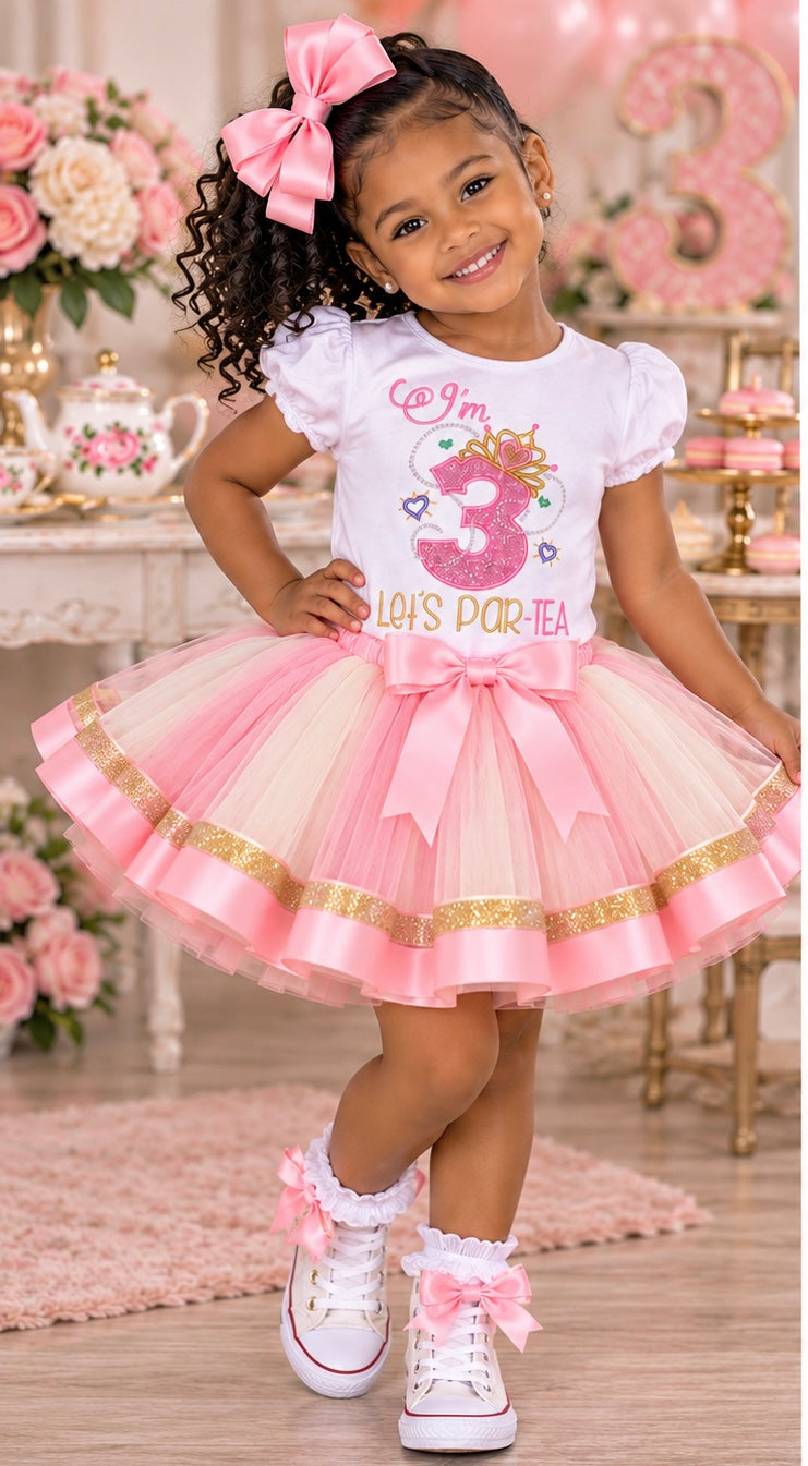 Tea Party 3rd Birthday Outfit