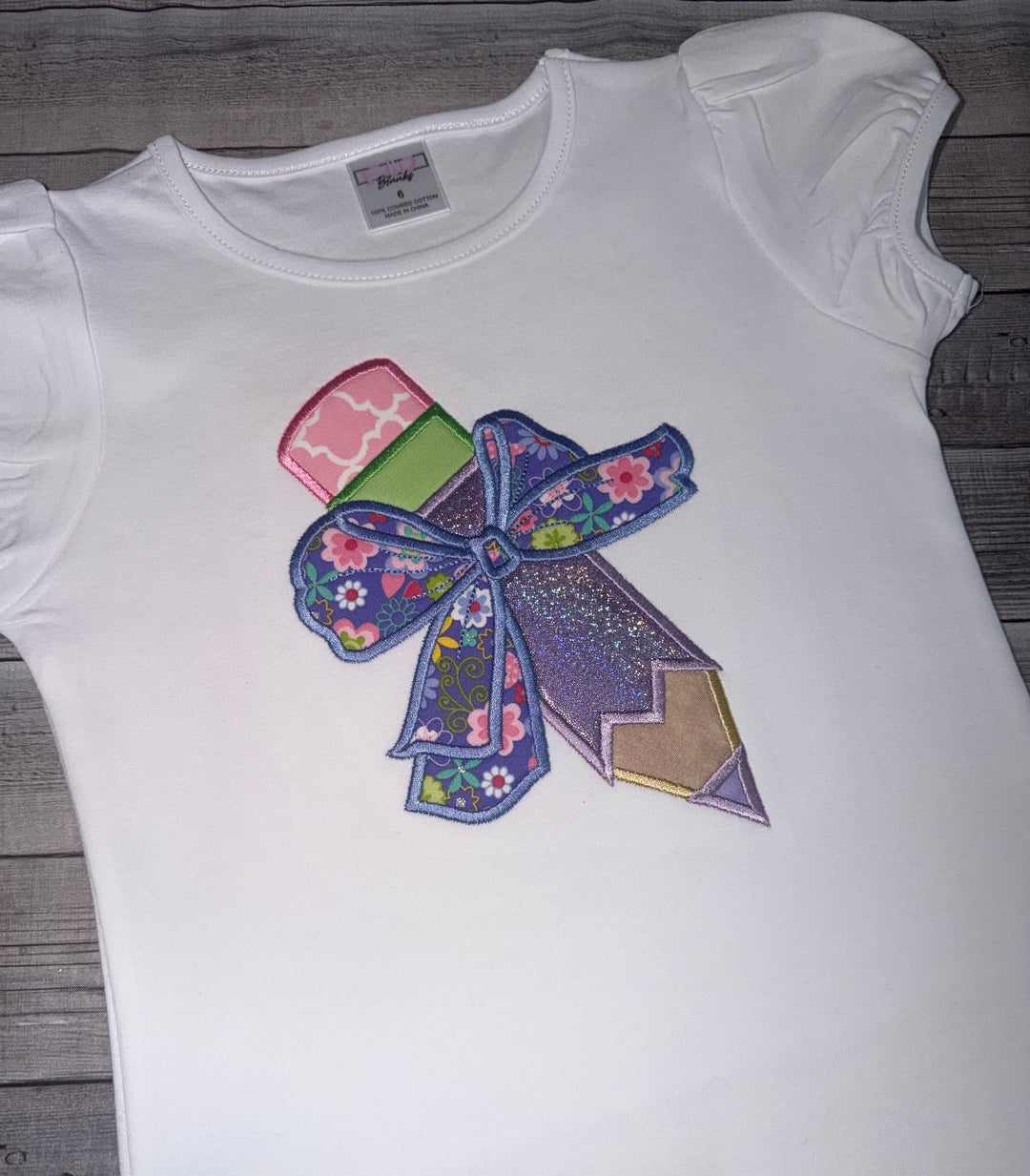 Personalizable Pencil Bow Shirt