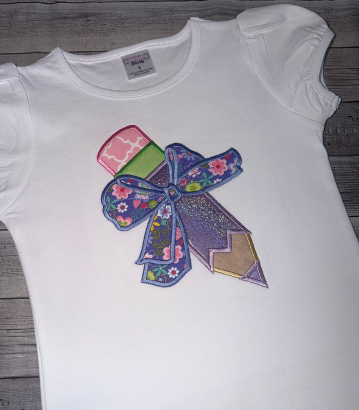 Personalizable Pencil Bow Shirt