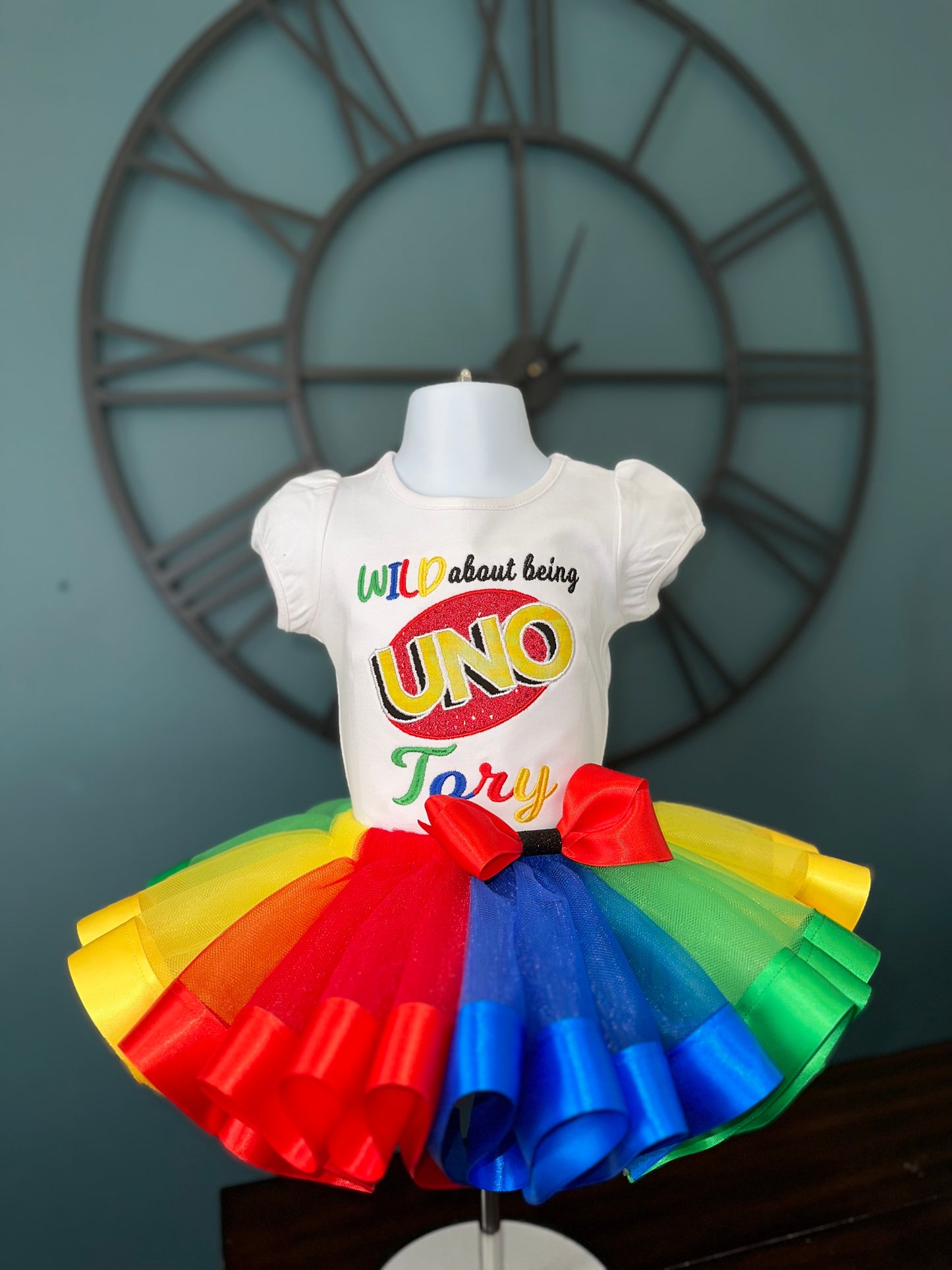 Wild about being Uno Birthday outfit for girls