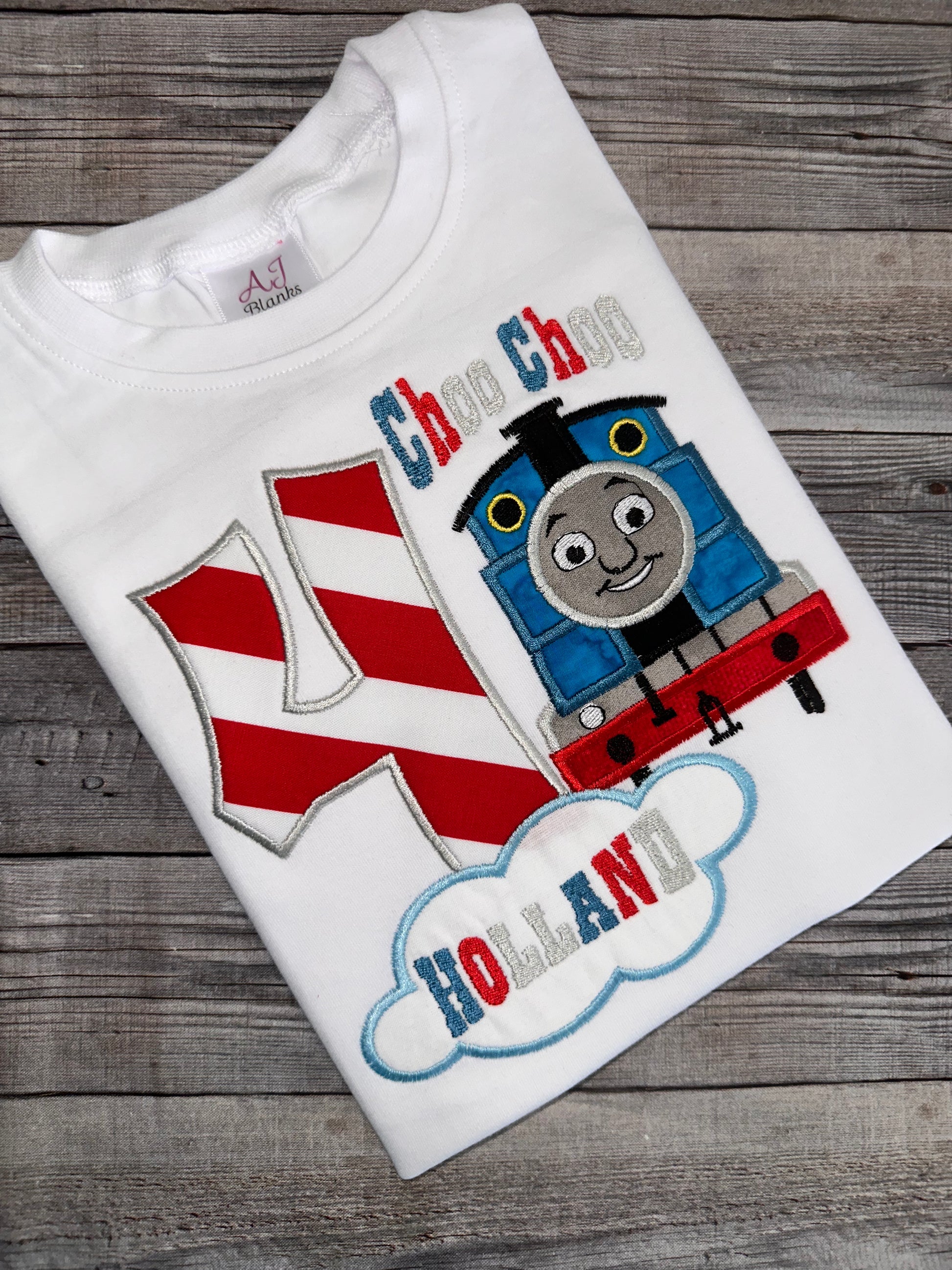thomas the train birthday shirt