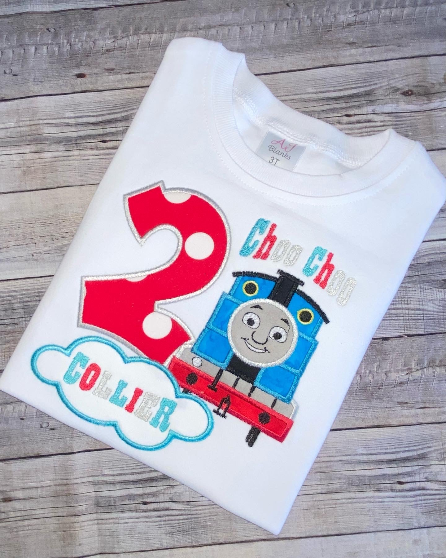 Thomas the train birthday shirt for boys