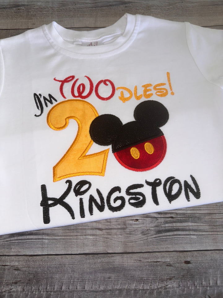 I’m TWOdles Birthday Shirt| Personalized Mickey Birthday Shirt
