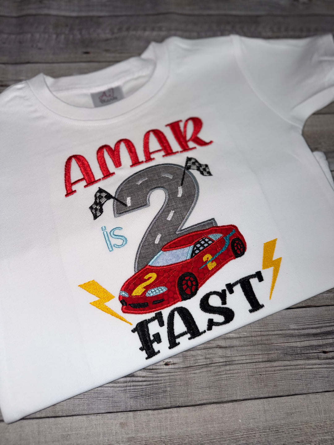 Race Car 2nd Birthday Shirt