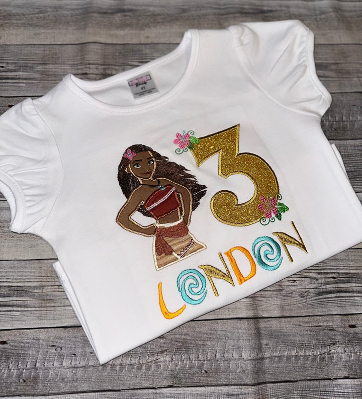 Moana Inspired 3rd Birthday Tutu Outfit