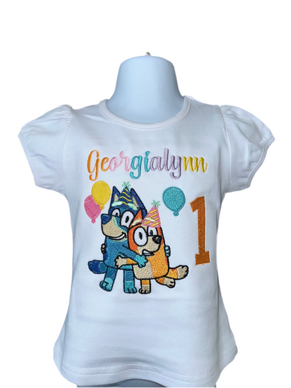 Blue-y and bingo birthday shirt