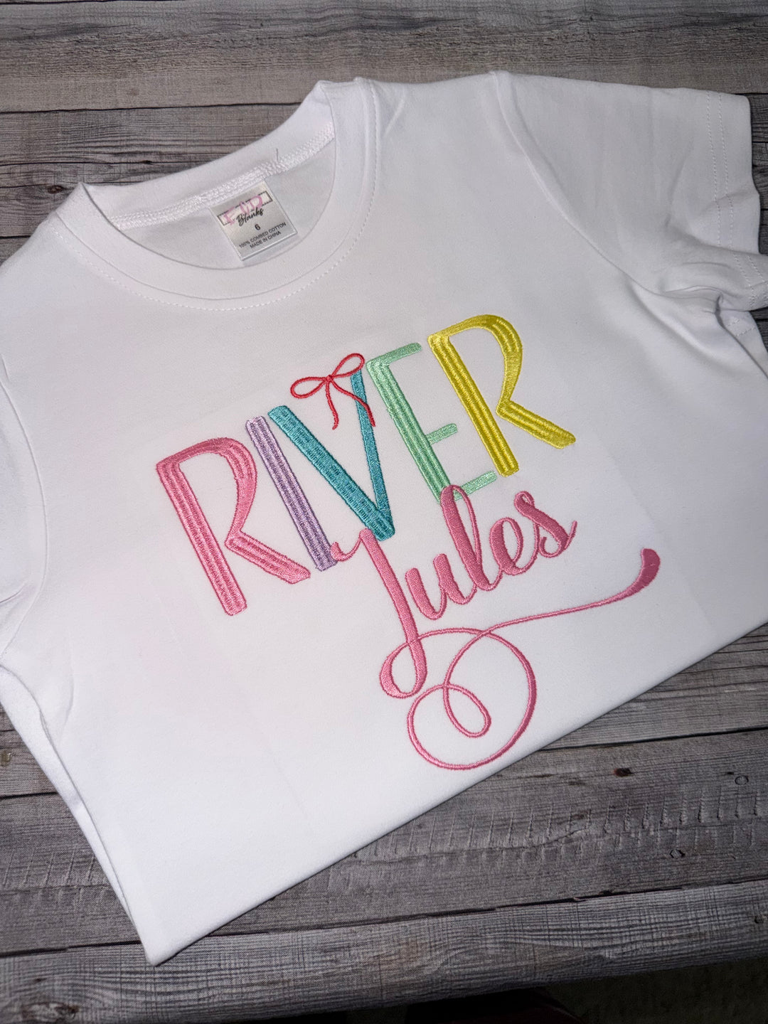 Custom Embroidered Name Shirt