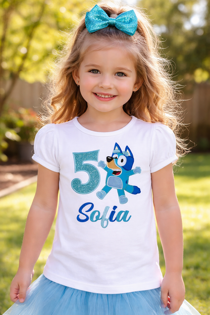 Bluey Inspired Personalized Birthday Shirt | Custom Kids Birthday Shirt