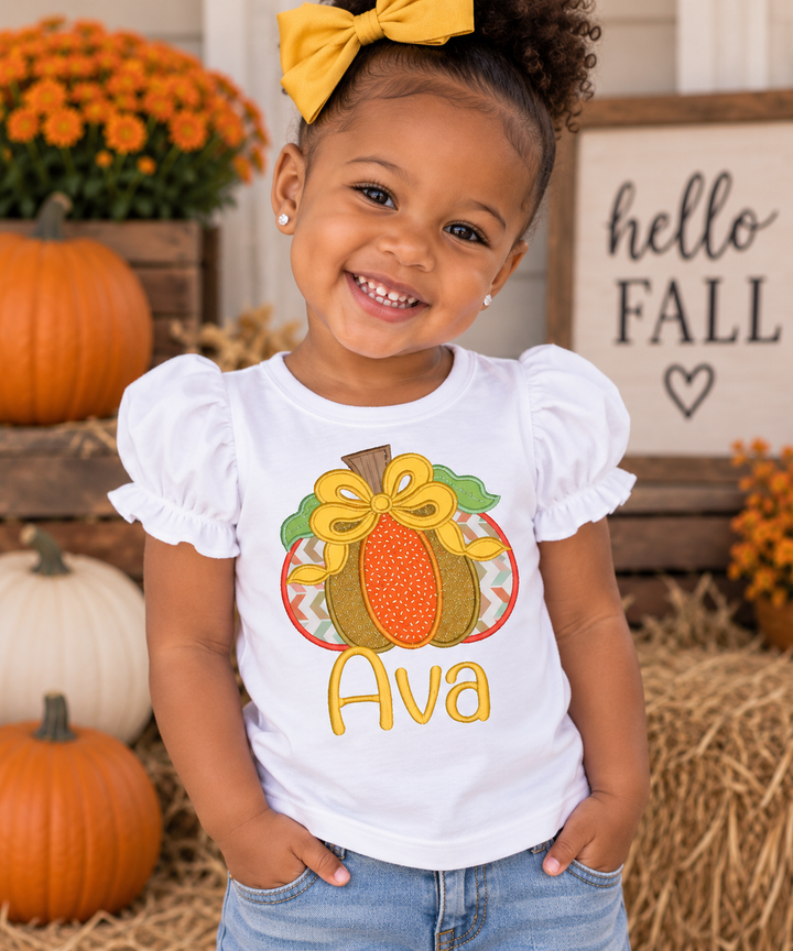 Fall Pumpkin Girl Shirt