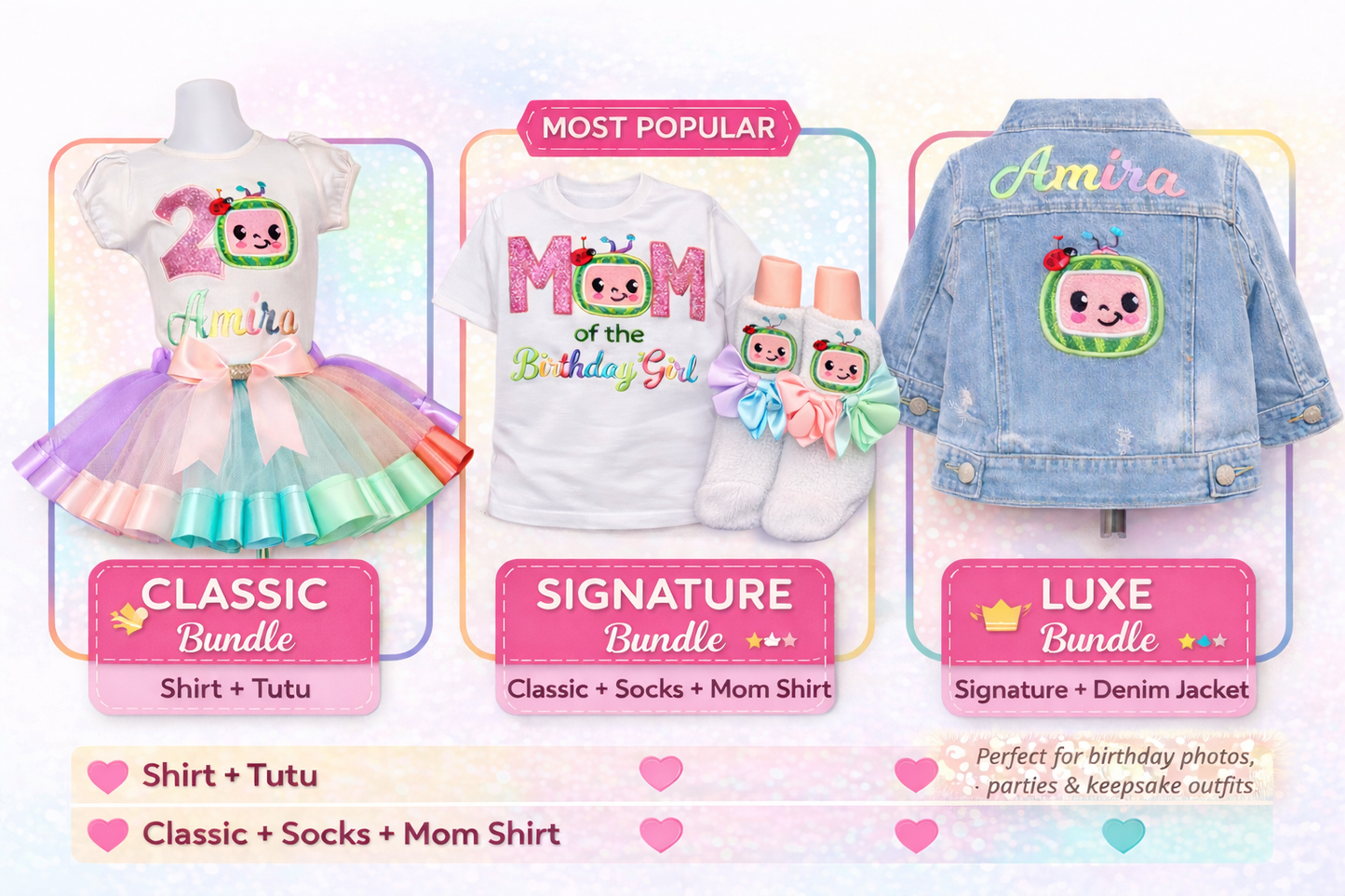 Cocomelon Birthday Outfit for girls